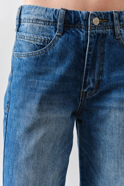 Wide Leg Denim Pants