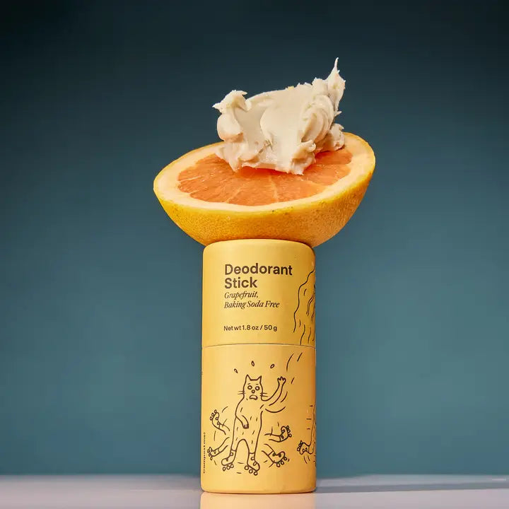 Grapefruit Baking Soda Free Deodorant Stick