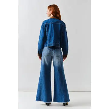 Wide Leg Denim Pants