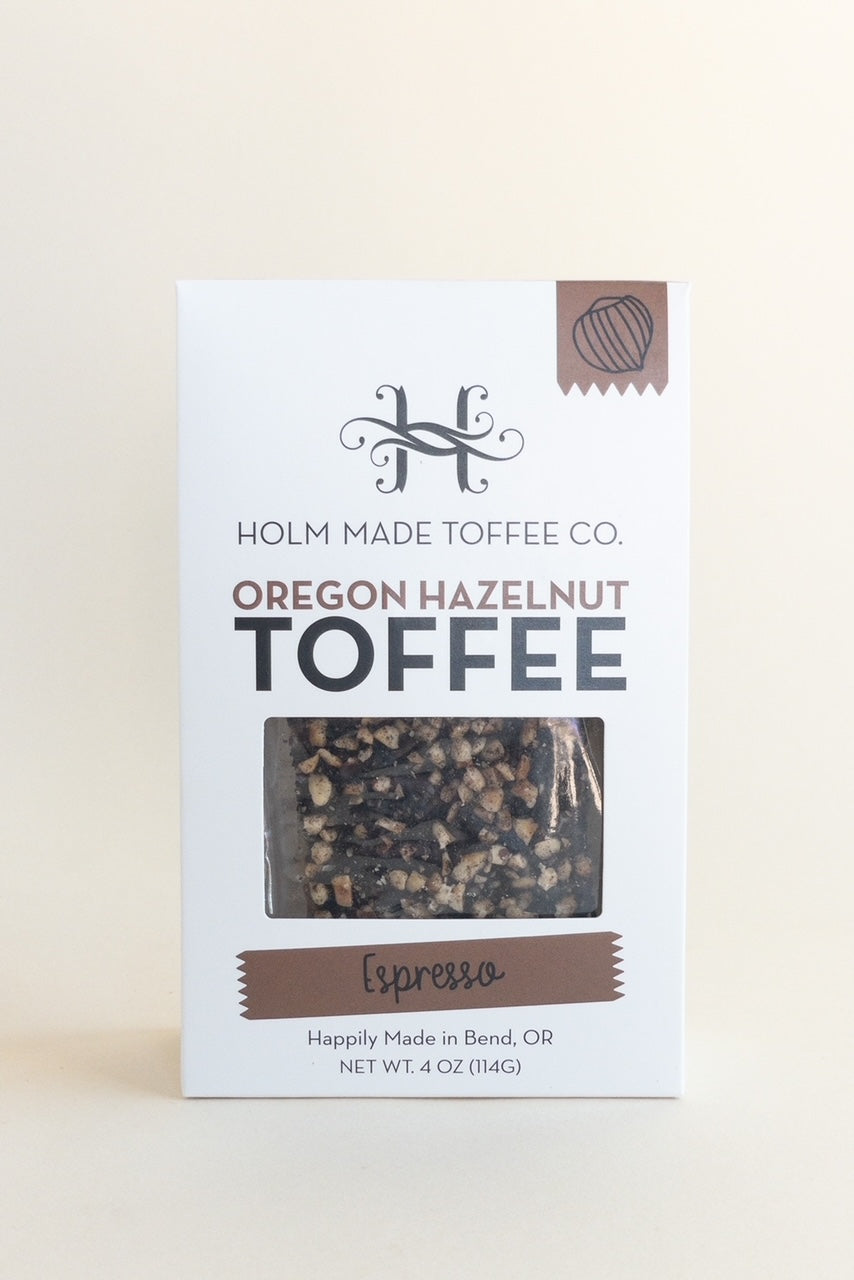Holm Made Toffee Co. - Espresso - Oregon Hazelnut Toffee