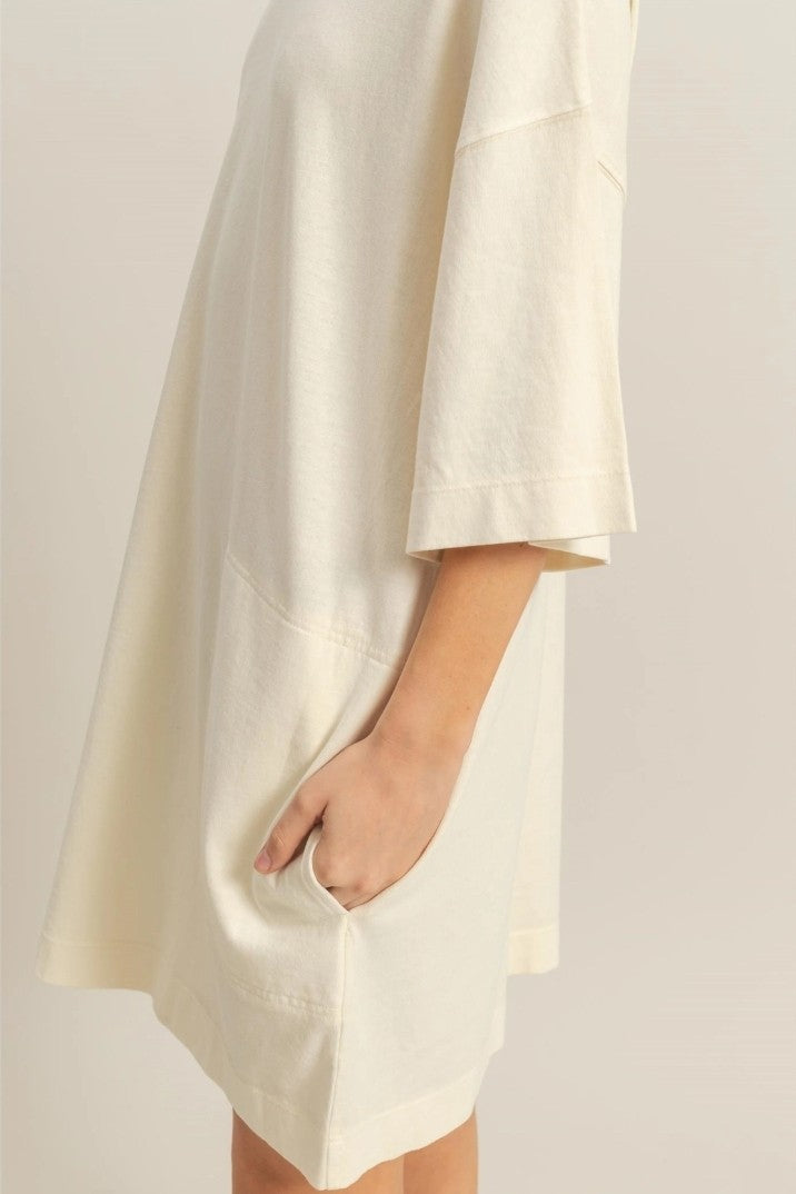 Short Sleeve Relaxed Fit T-Shirt Mini Dress L Short Sleeve Relaxed Fit T-Shirt Mini Dress L