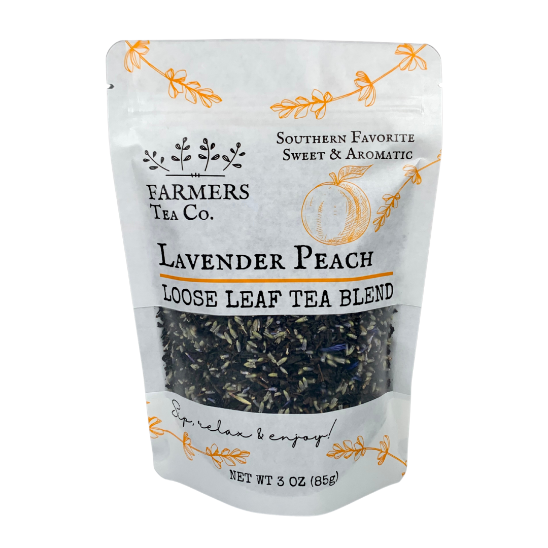 FARMERS Lavender Co. - FARMERS Tea Co. Lavender Peach Black Tea, Loose Leaf Tea Blend