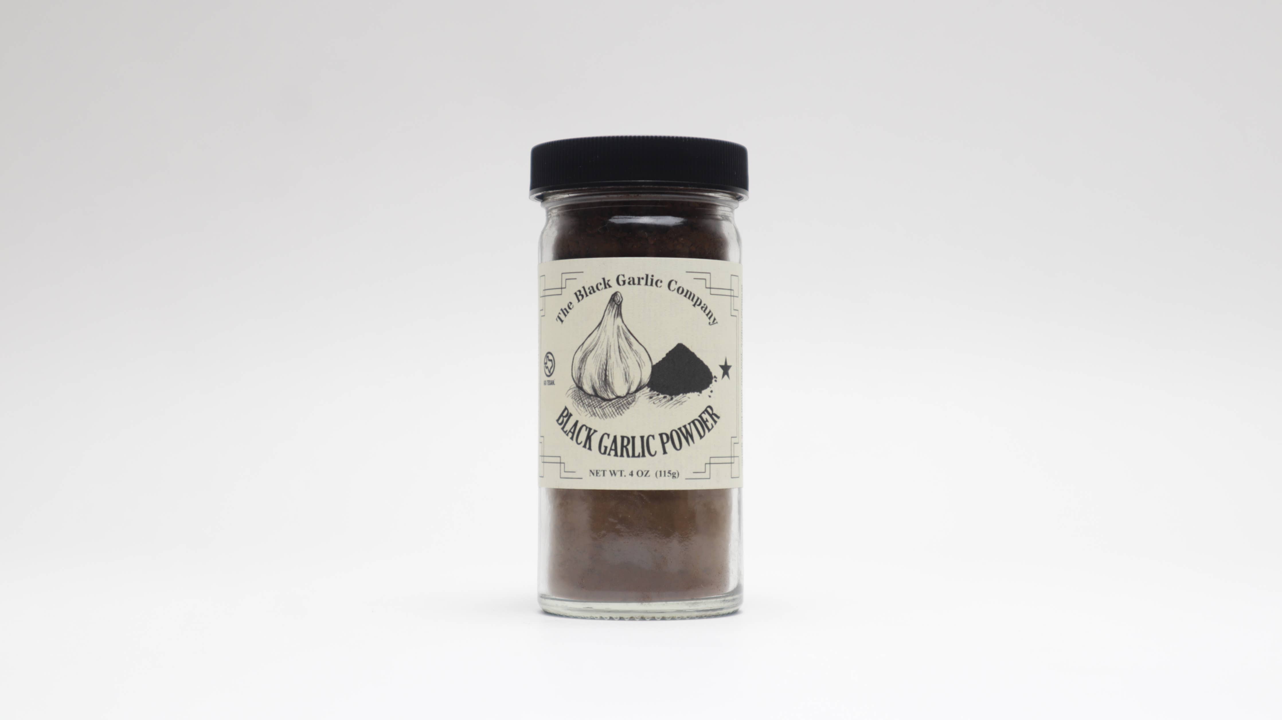 The Black Garlic Company - Black Garlic Powder 4 oz Jar